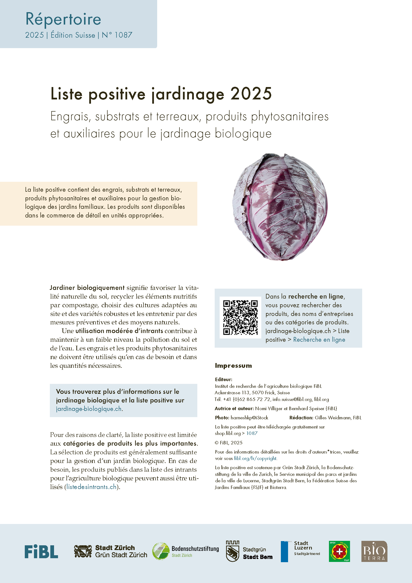 Liste positive jardinage 2025