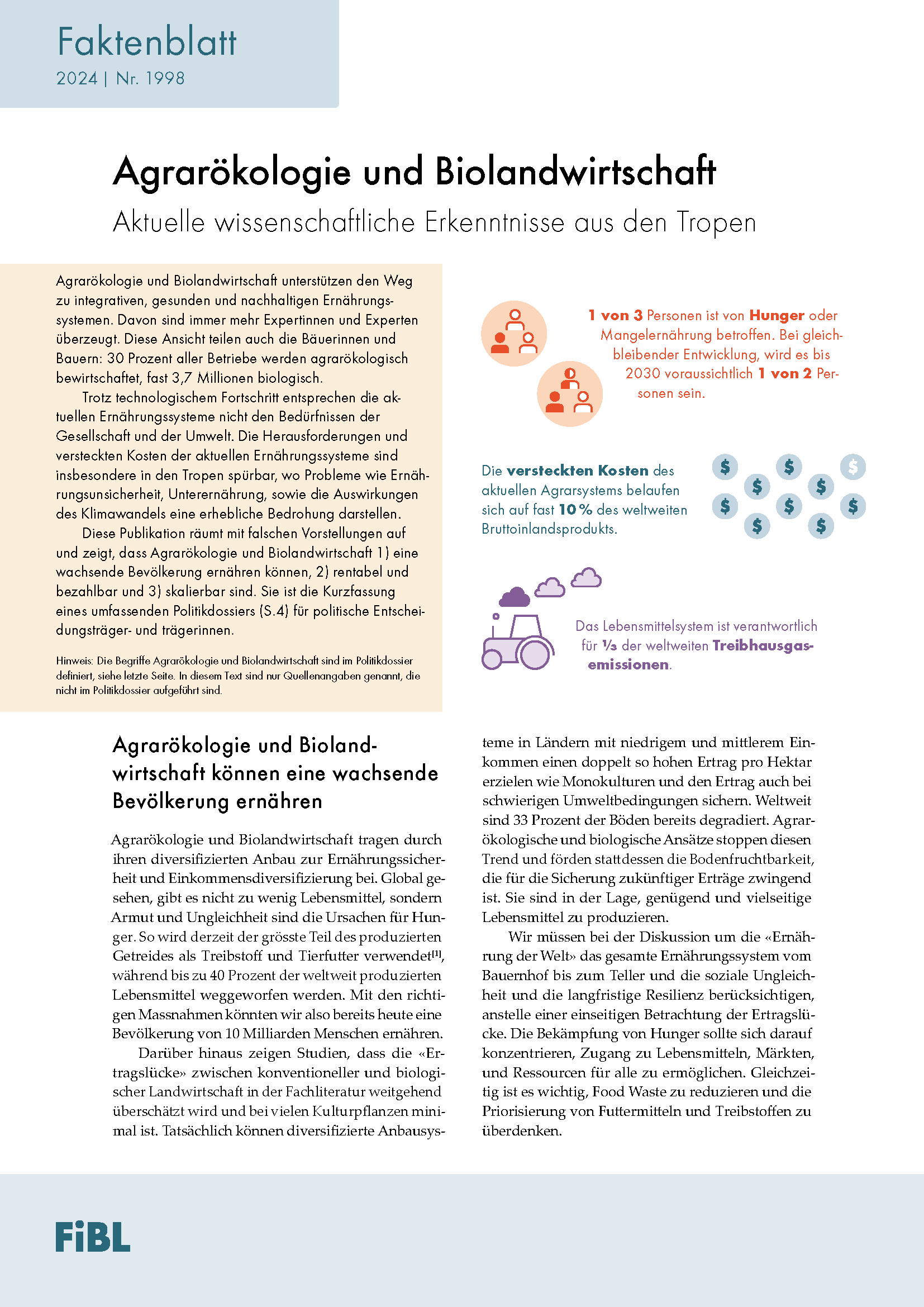 Agrarökologie und Biolandwirtschaft